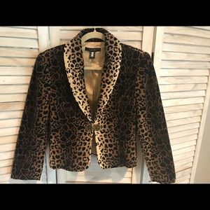 Laundry By Shelli Segal Leopard Jacket Blazer